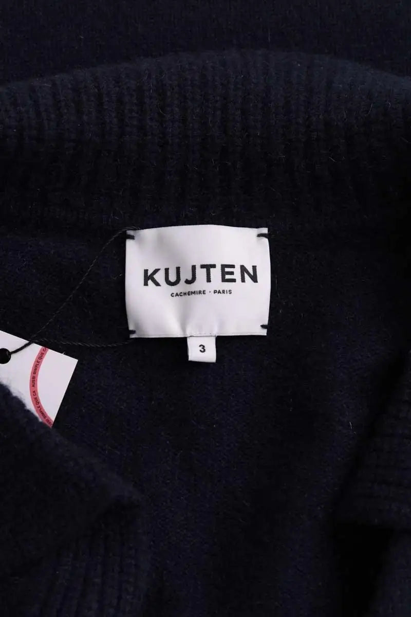 Pull Kujten Aenor Bleu en Cachemire
