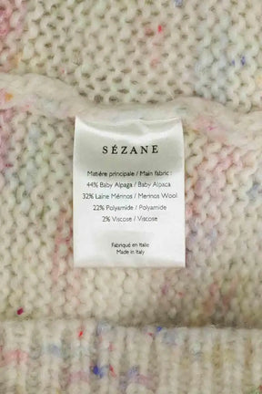 Pull Sézane Beige en Laine