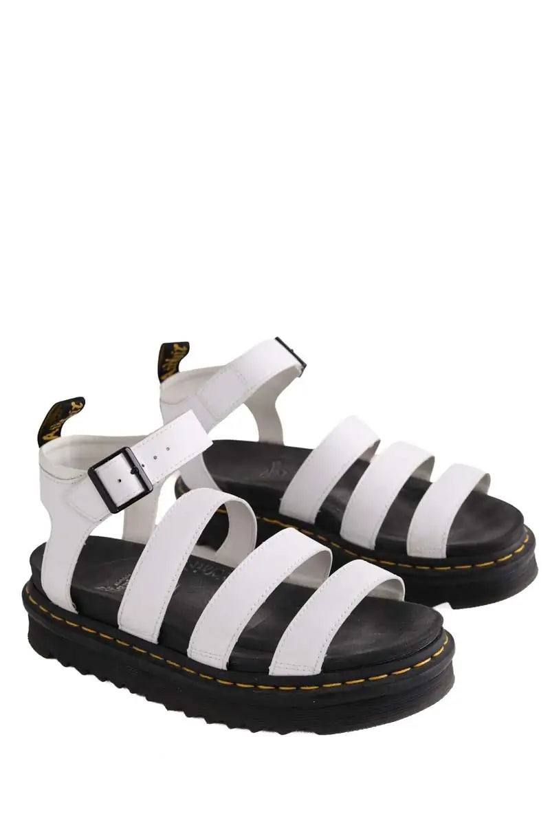 Sandales Dr. Martens Blanc en Cuir