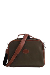 Sac vanity Longchamp Kaki en Cuir - Seconde Main