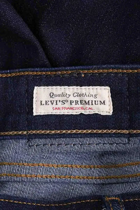 Jean slim Levi's 711 skinny Marine en Coton