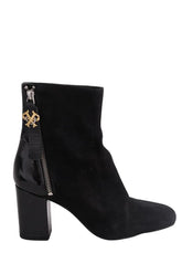 Boots Pinko Noir en Daim, taille 38 - Seconde Main