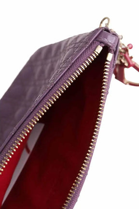 Pochette Dior Violet en Cuir