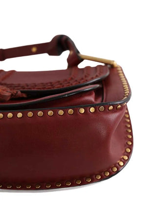 Sac à bandoulière Chloé Marcie Bordeaux en Cuir