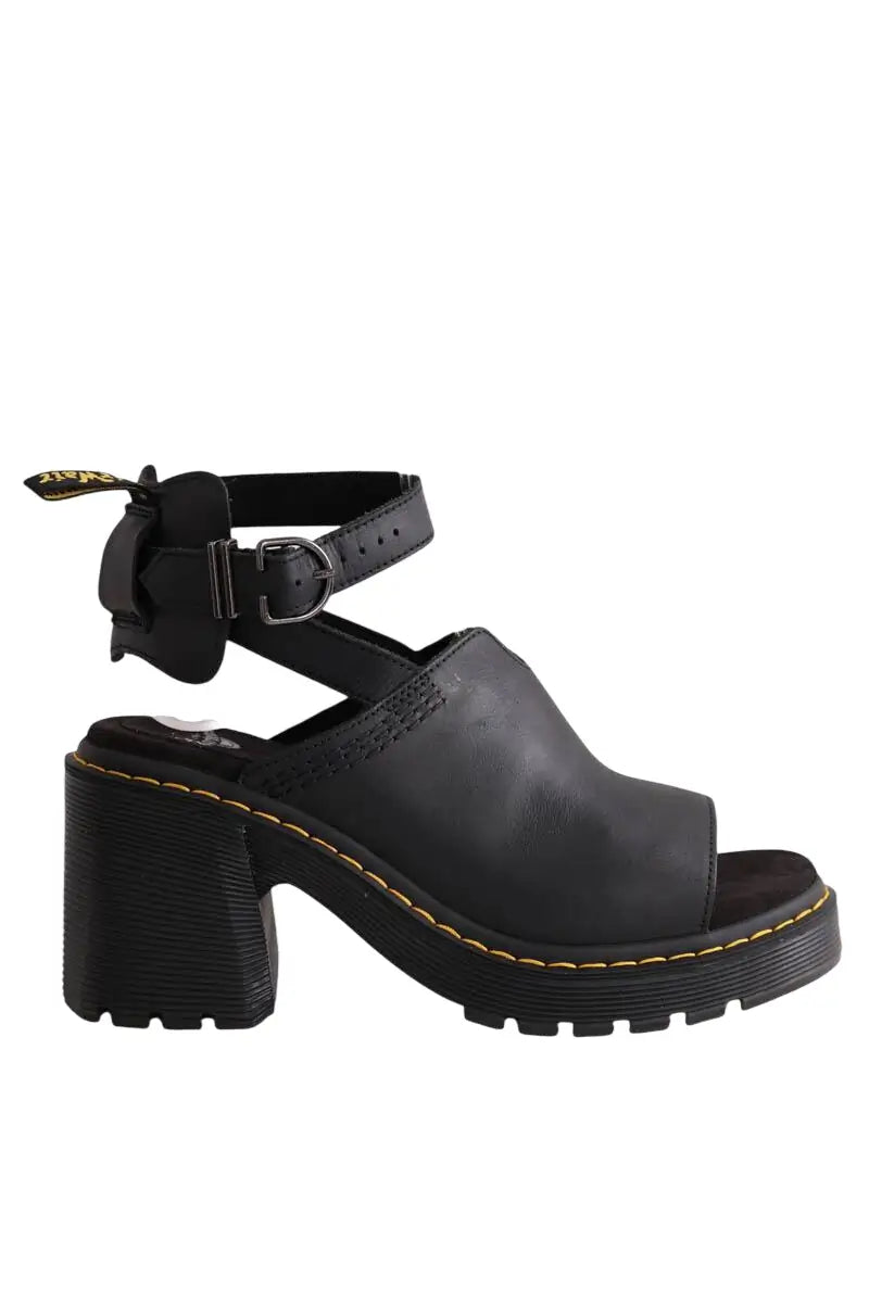 Mules Dr. Martens Noir en Cuir, taille 42 - Seconde Main