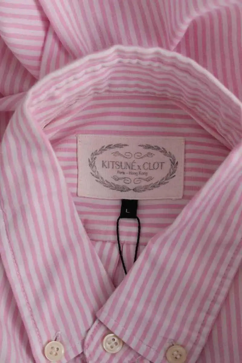 Chemise Kitsuné Rose en Coton