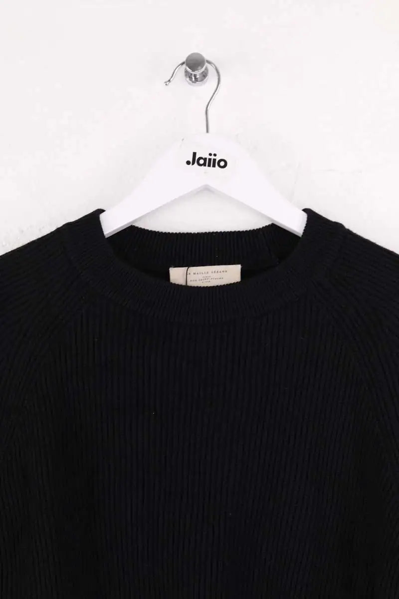 Pull Sézane Noir en Laine