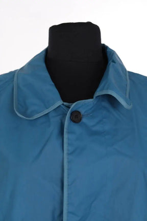 Parka Burberry Bleu en Synthétique