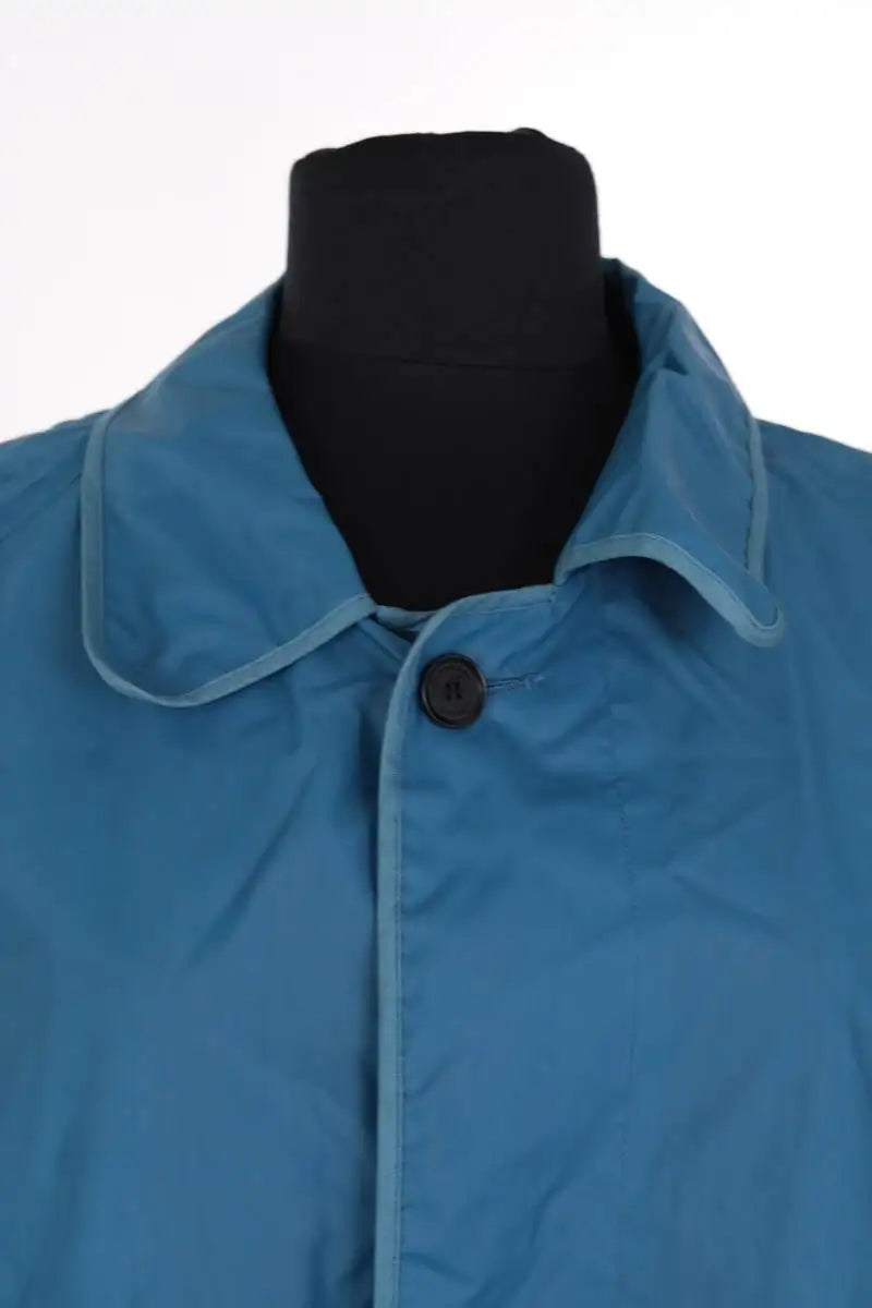 Parka Burberry Bleu en Synthétique