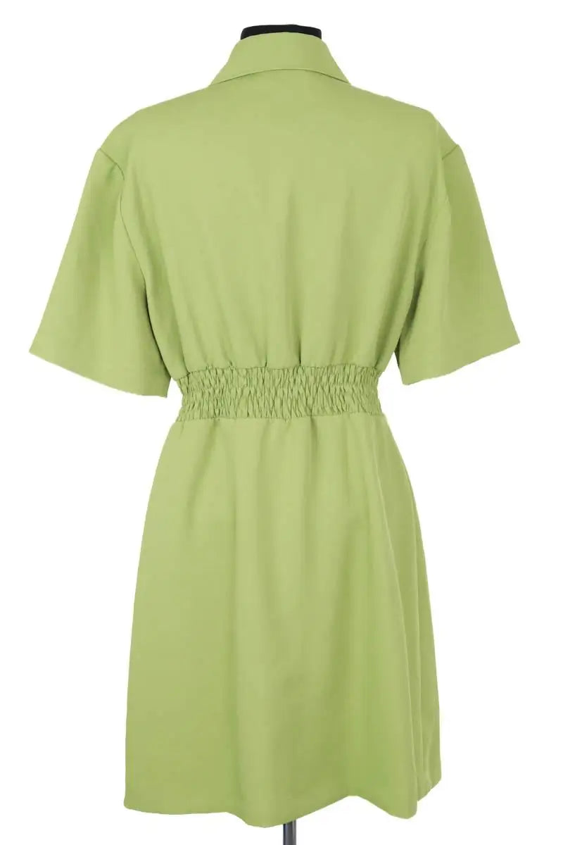 Robe Sandro Vert en Synthétique