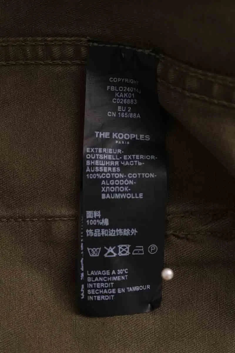 Veste The Kooples Kaki en Coton
