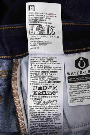 Jean slim Levi's 711 skinny Marine en Coton