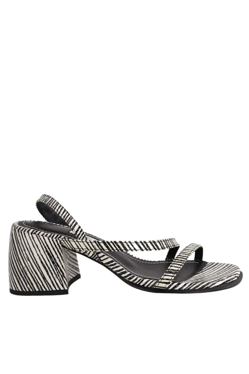 Sandales Free Lance Noir en Cuir, taille 36 - Seconde Main