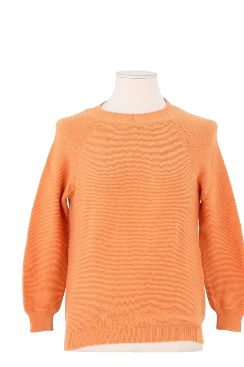 Pull Max Mara Orange en Coton, taille S - Seconde Main