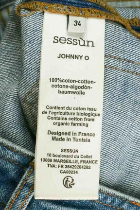 Jean large Sessun Johnny Bleu en Coton