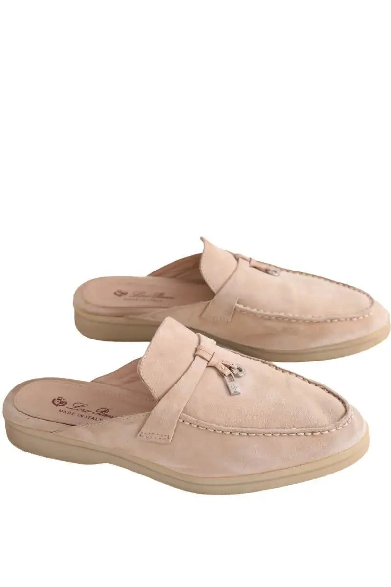 Mocassins Loro Piana Beige en Daim