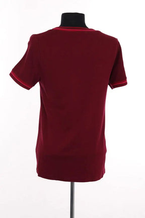 T-shirt Lacoste Bordeaux en Synthétique