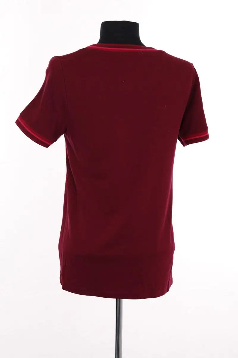 T-shirt Lacoste Bordeaux en Synthétique