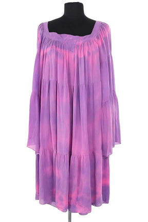 Robe Balmain Violet en Soie, taille S - Seconde Main