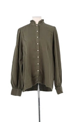 Chemise Ba&Sh Kaki en Coton, taille S - Seconde Main
