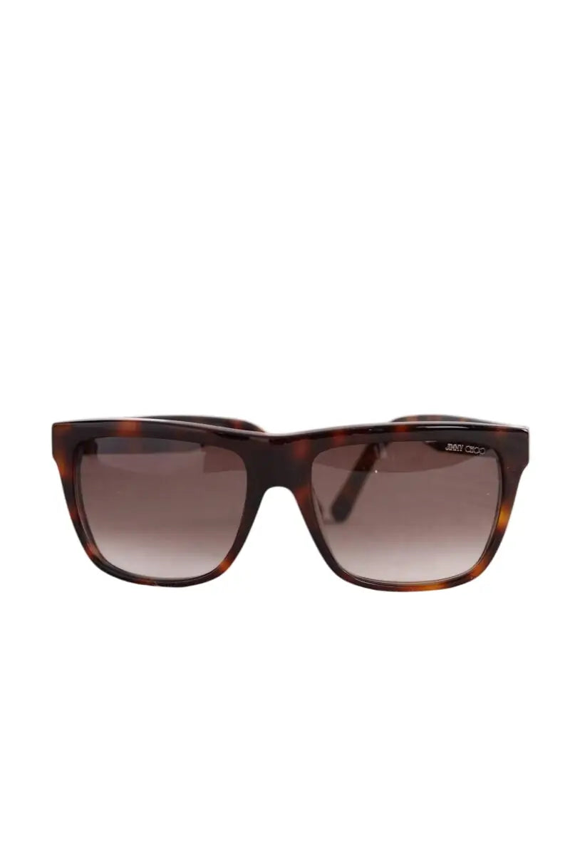 Lunettes de soleil Jimmy Choo Marron en Plastique - Seconde Main
