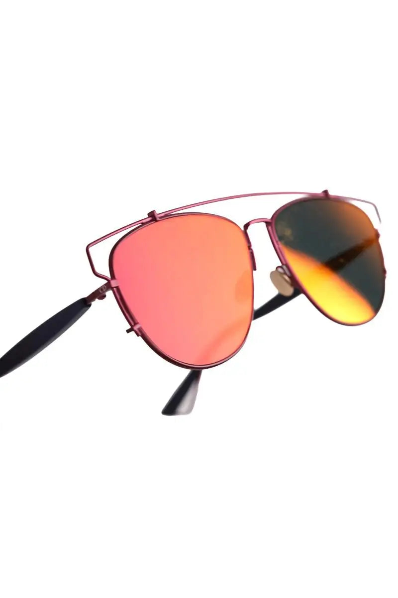 Lunettes de soleil Dior Bordeaux en Métal