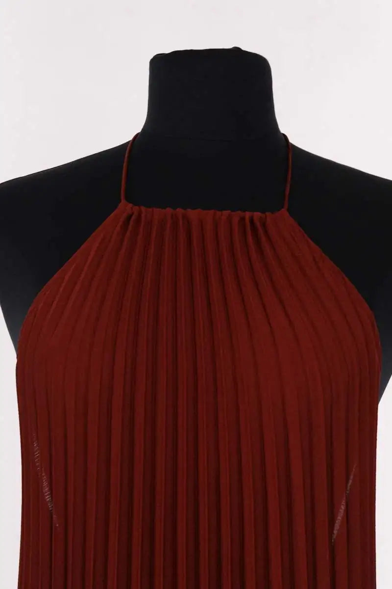Robe Sézane Marron en Synthétique