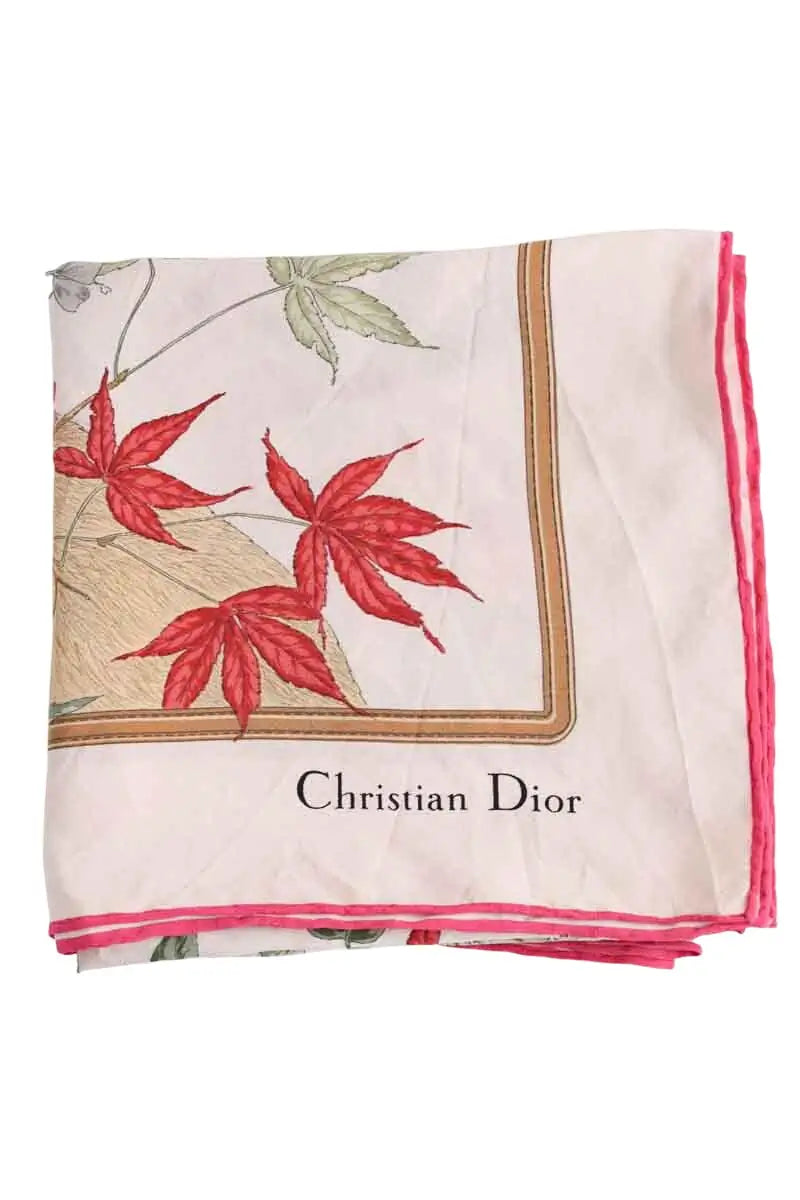 Carré Dior Beige en Soie - Seconde Main