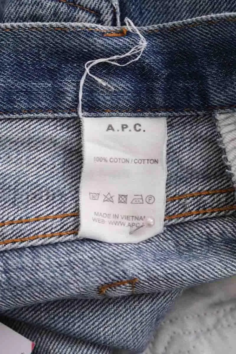 Jean droit APC Bleu en Coton