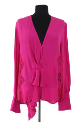 Blouse Iro Rose en Synthétique, taille S - Seconde Main