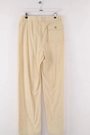 Pantalon droit Maryam Nassir Zadeh Jaune en Coton