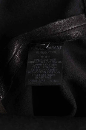 Mini jupe Isabel Marant Noir en Cuir