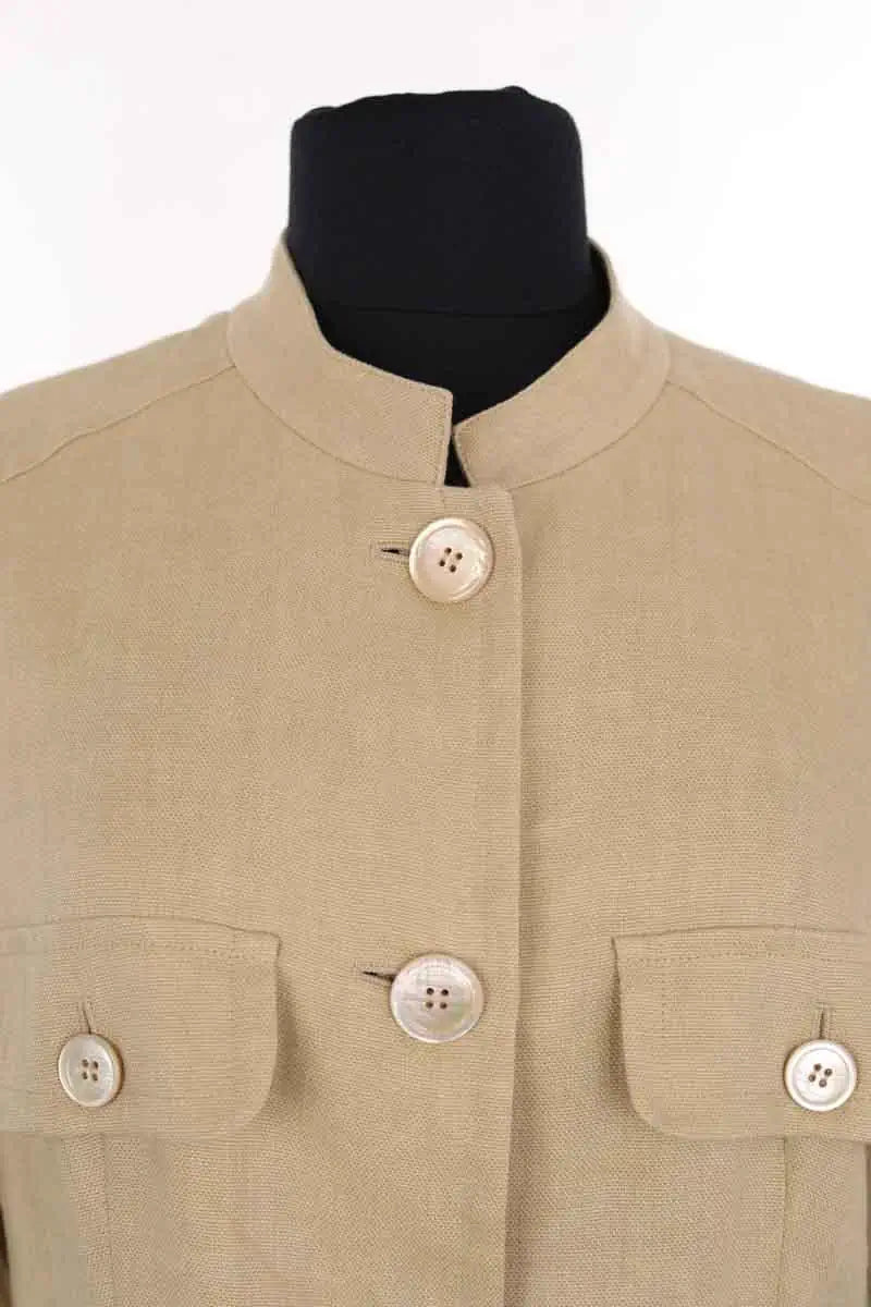 Veste Max Mara Beige en Lin