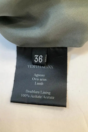 Veste Yves Salomon Vert en Synthétique