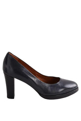 Talons Carel Noir en Cuir, taille 36 - Seconde Main