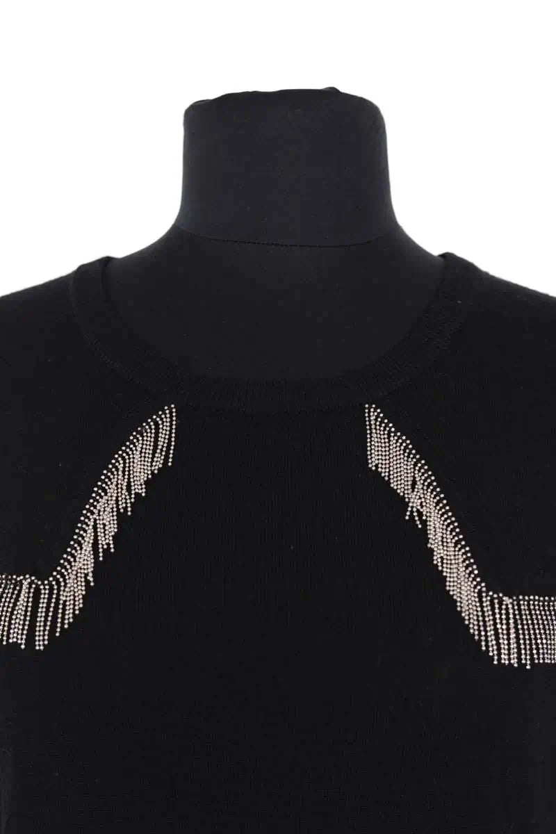 Pull Maje Noir en Laine