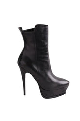 Boots Saint Laurent Noir en Cuir, taille 37 - Seconde Main