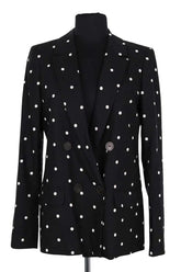 Blazer Sézane Noir en Lin, taille S - Seconde Main