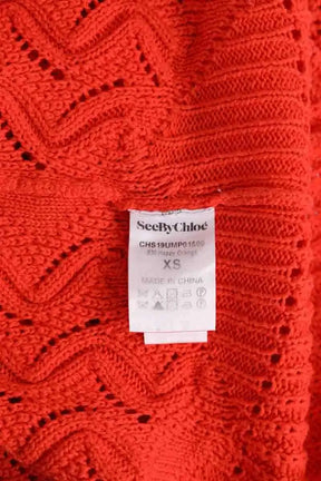 Top See By Chloé Orange en Coton