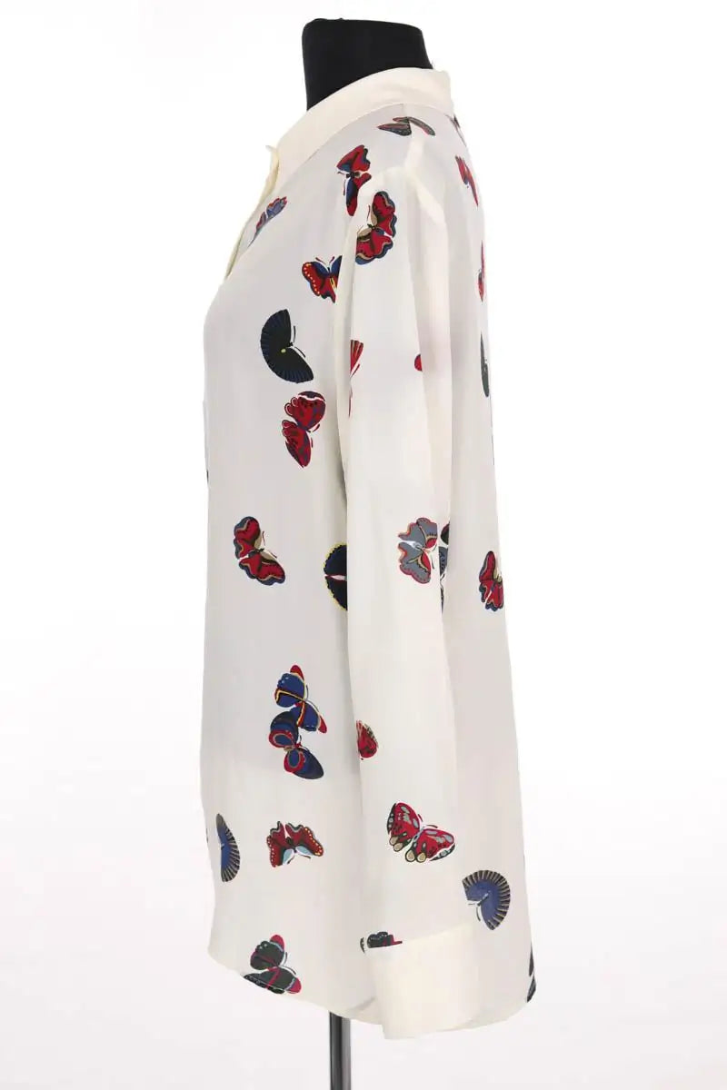 Chemise Eric Bompard Ecru en Soie