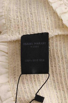 Top sans manche Isabel Marant Jaune en Soie