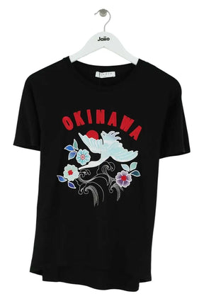 T-shirt Sandro Noir en Coton, taille S - Seconde Main
