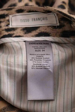 Pantalon large Zadig & Voltaire Marron en Synthétique