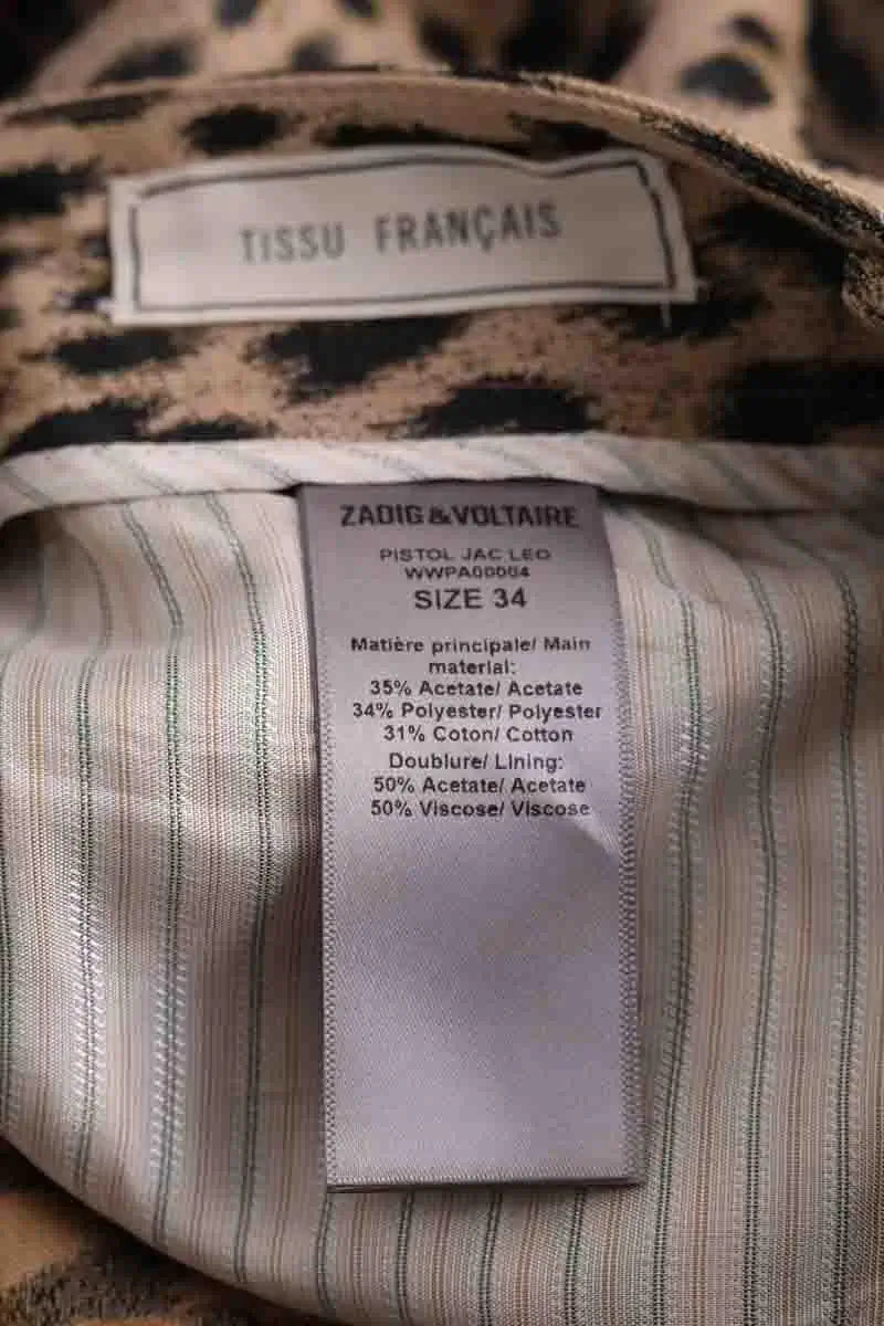 Pantalon large Zadig & Voltaire Marron en Synthétique