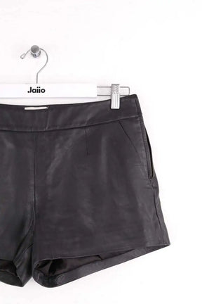 Mini short Sézane Noir en Cuir