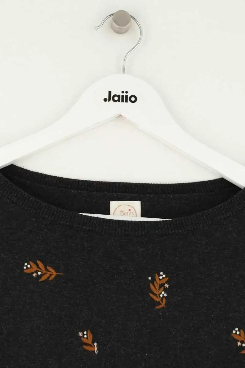 Pull Des Petits Hauts Anthracite en Coton