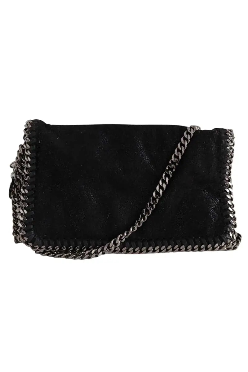 Mini sac Stella McCartney Falabella mini Noir en Cuir végétal - Seconde Main