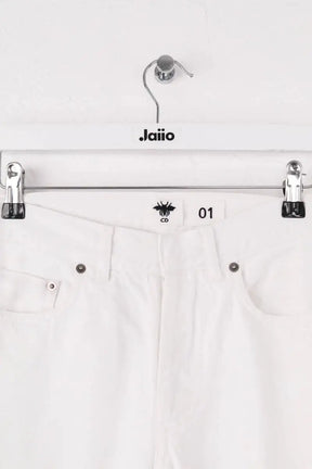 Jean droit Dior Blanc en Coton