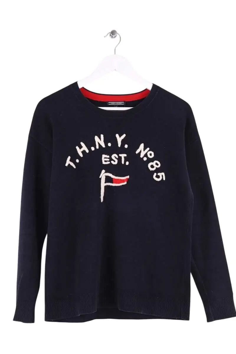 Pull Tommy Hilfiger Bleu en Synthétique, taille S - Seconde Main