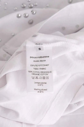 T-shirt Paco Rabanne Blanc en Coton